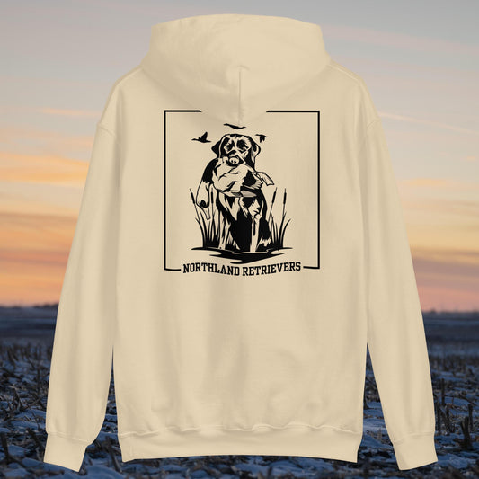 Black Lab With Mallard